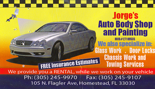 Jorge's Auto Body Shop and Painting 
